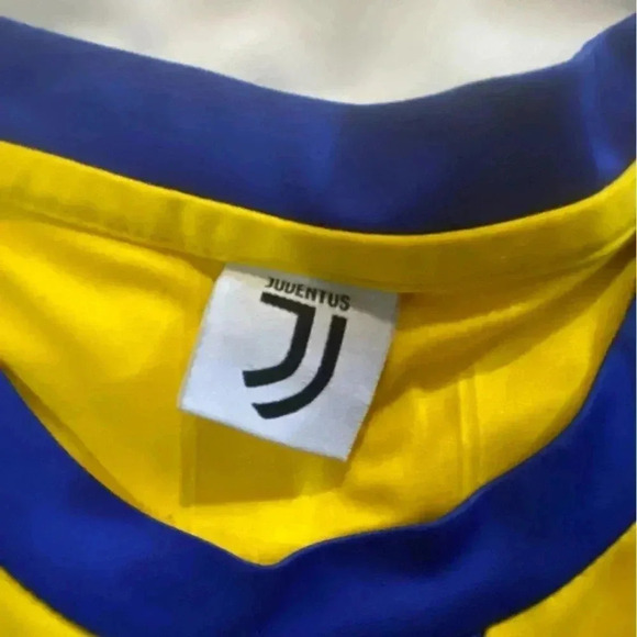 Juventus Jeep yellow men’s soccer jersey size XL blokecore  sporty athlesure - Picture 5 of 7